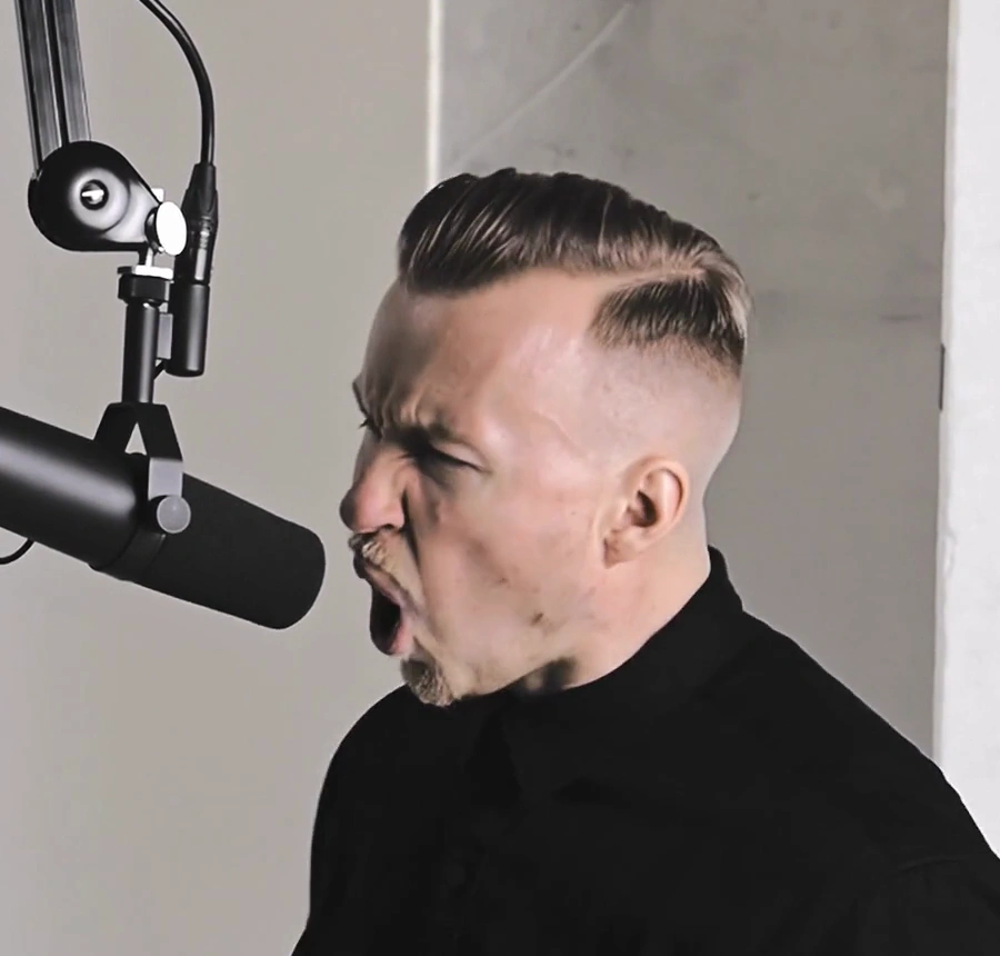 Rudi acting in the source video.